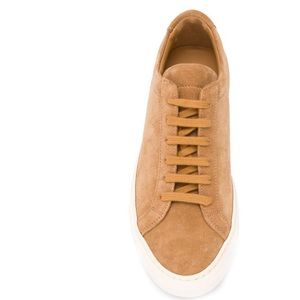 Camel Suede Common Projects worn ONCE